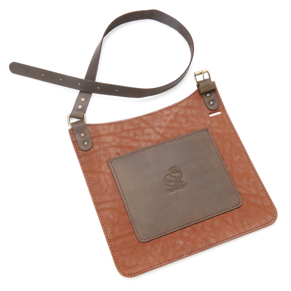 product: Beavercraft Adjustable Leather Carving Bib for Chest Protection shown
