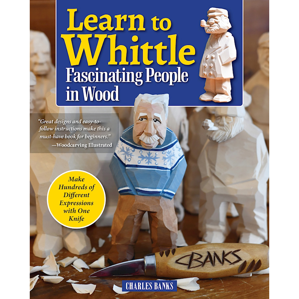 product: Fox Chapel Learn to Whittle Fascinating People in Wood shown
