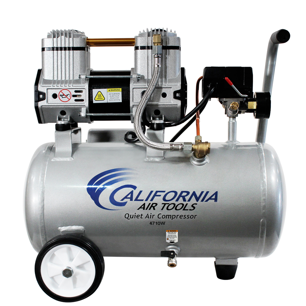 product: California Air Tools 4.7 Gallon 1 HP Quiet Air Compressor shown