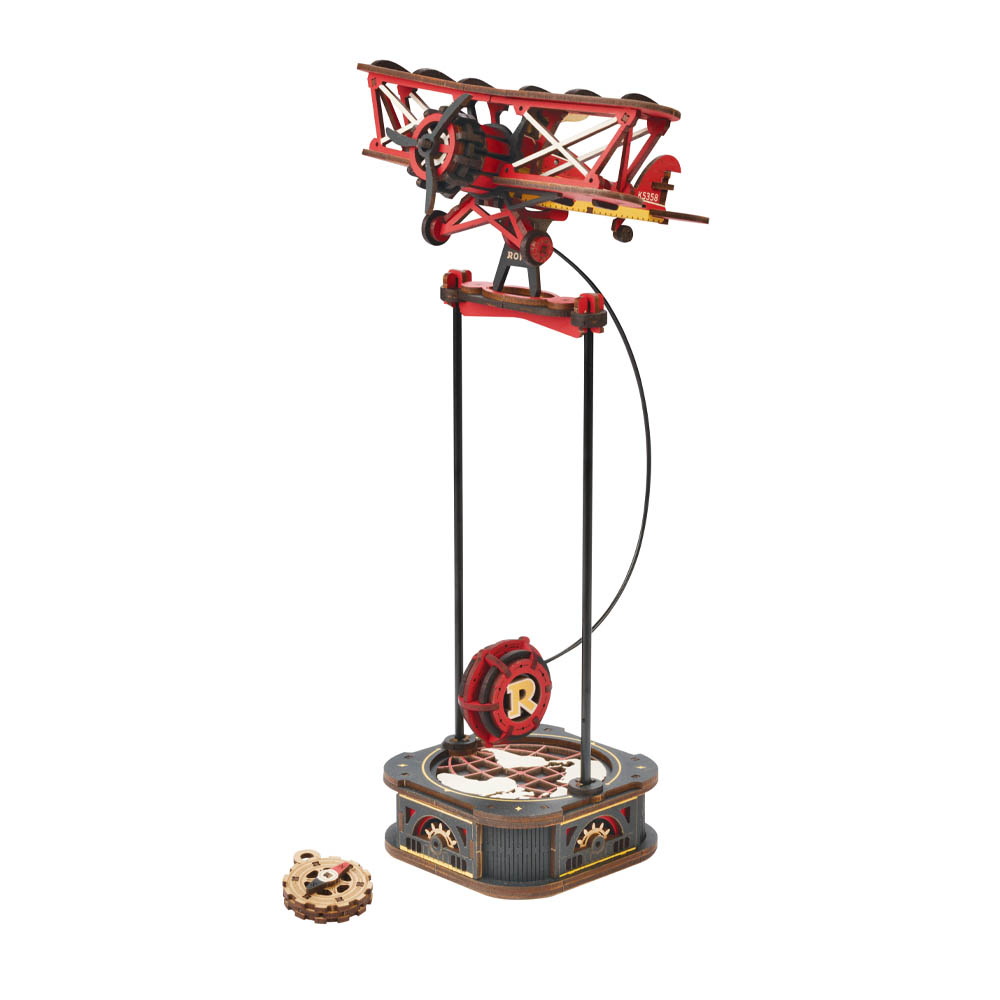 product: ROKR Sky Captain Kit 3D Puzzle Pendulum Toy Model Kit shown