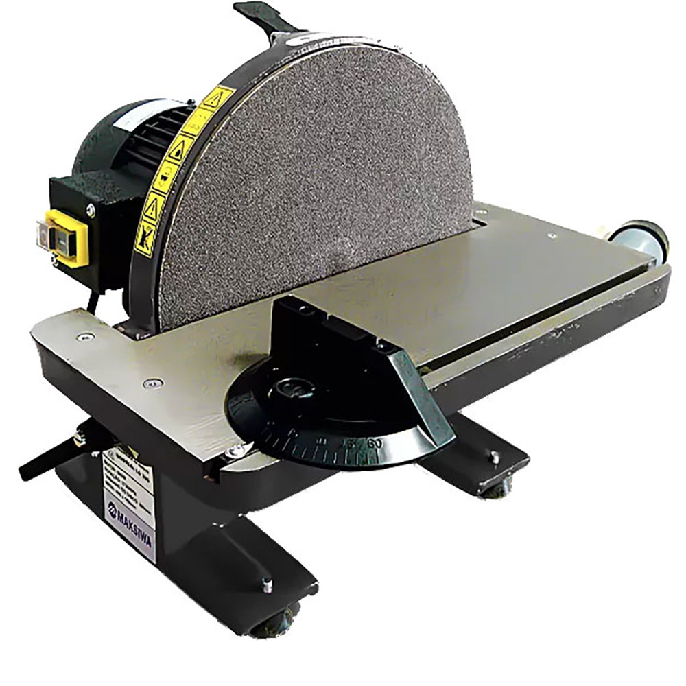 product: Maksiwa 12” Disc Sander - 1 HP - 1 Ph shown