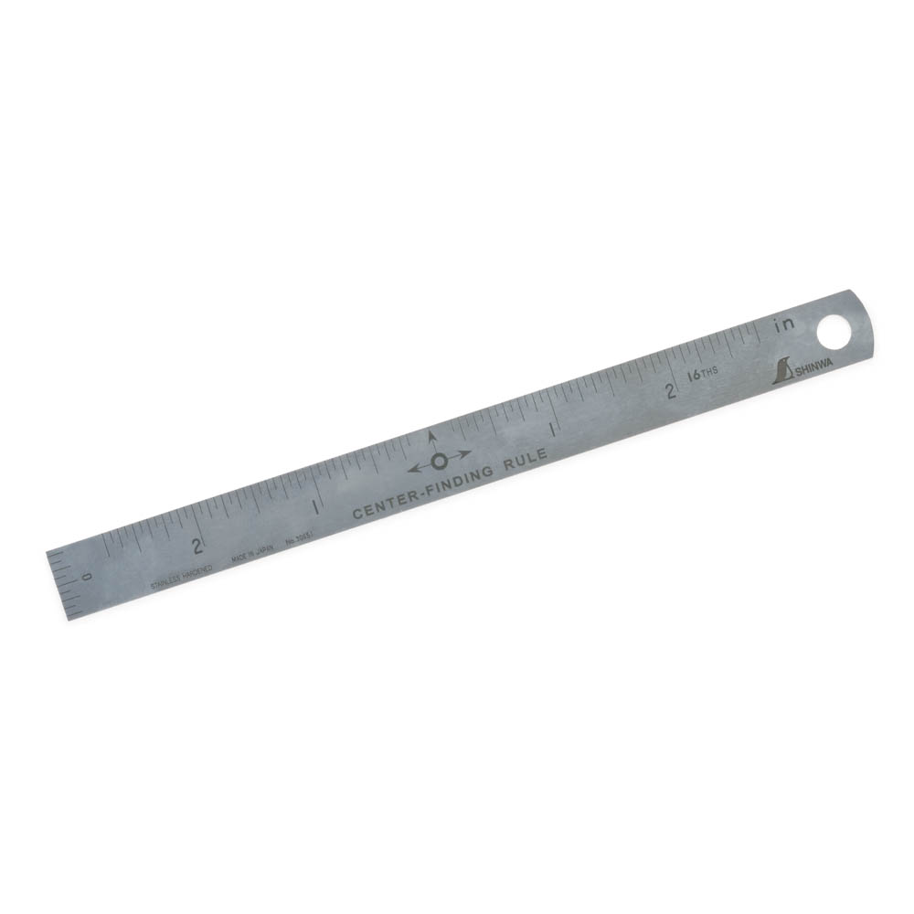 product: Shinwa Center Finding Rule - Stainless Steel - 6