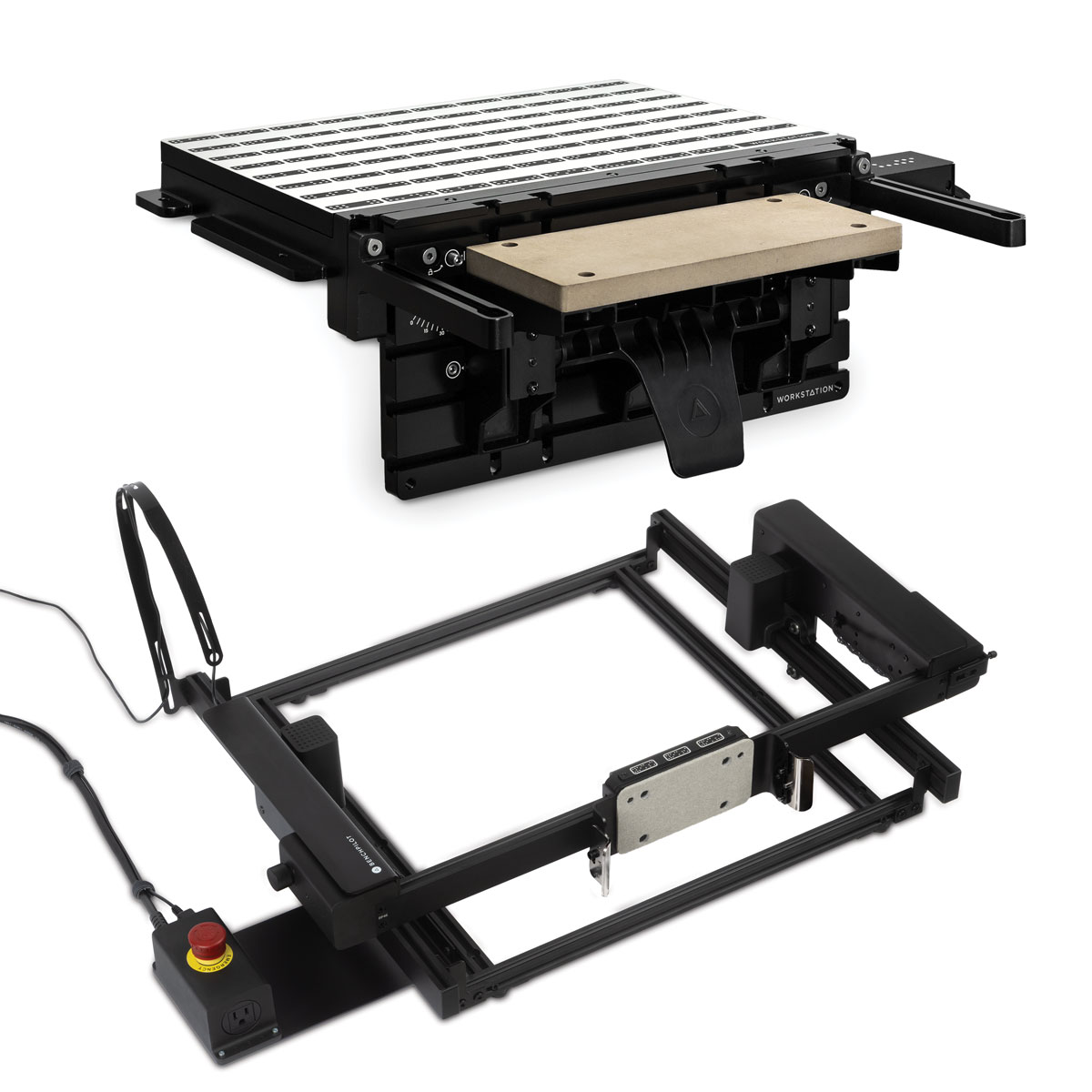 product: Shaper BenchPilot and Shaper Workstation Package shown
