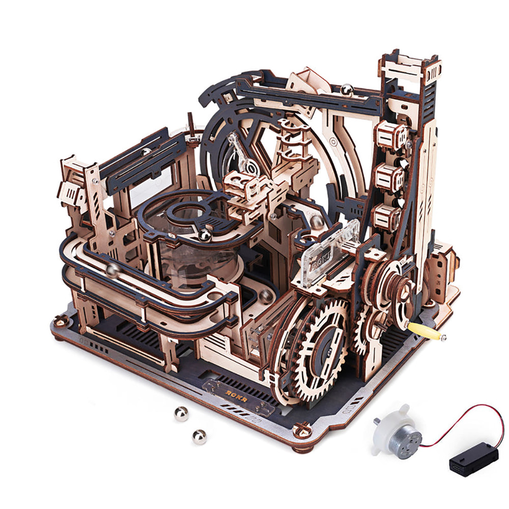 product: Robotime Marble Spaceport Model Kit shown