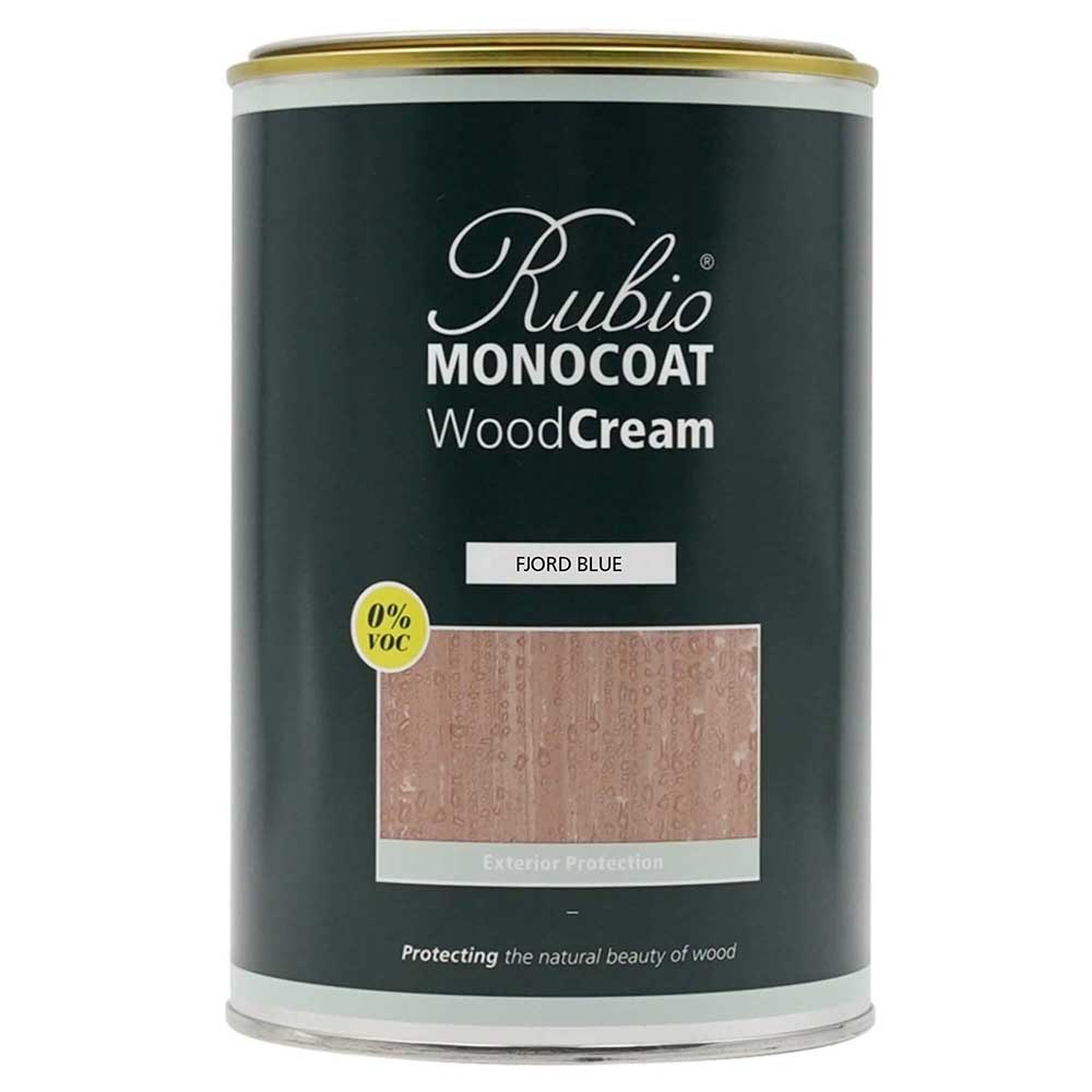 product: Rubio Monocoat WoodCream - Fjord Blue - 1 Liter shown