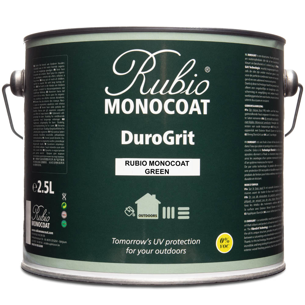 product: Rubio Monocoat DuroGrit - Rubio Monocoat Green - 2.5 Liter shown