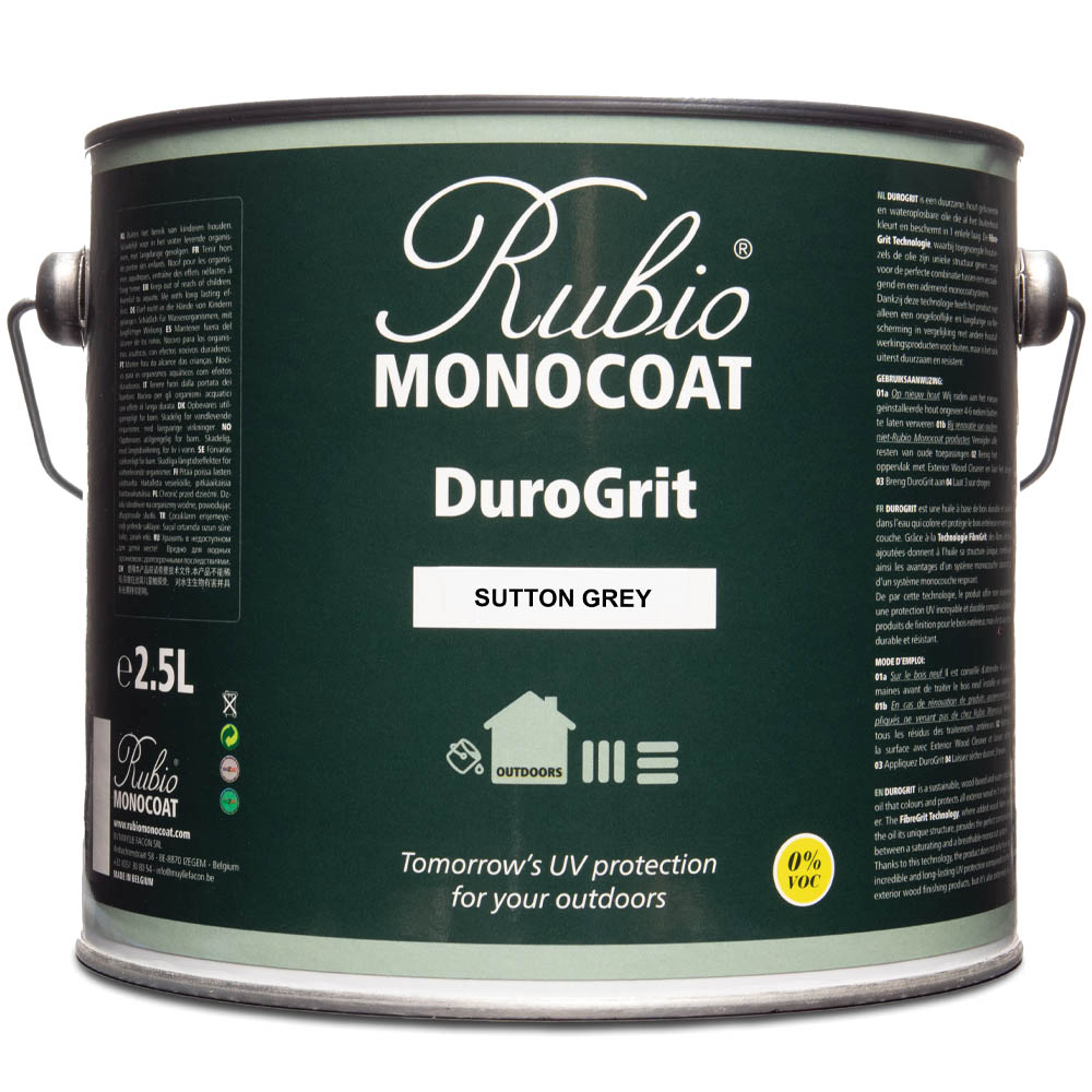 product: Rubio Monocoat DuroGrit - Sutton Grey - 2.5 Liter shown