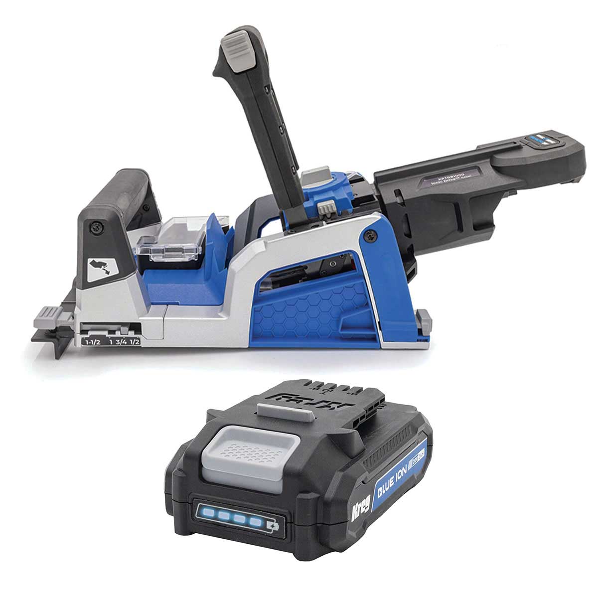 product: Kreg Ionic Drive Rebel Pocket-Hole Joiner with 2AH Battery Kit shown
