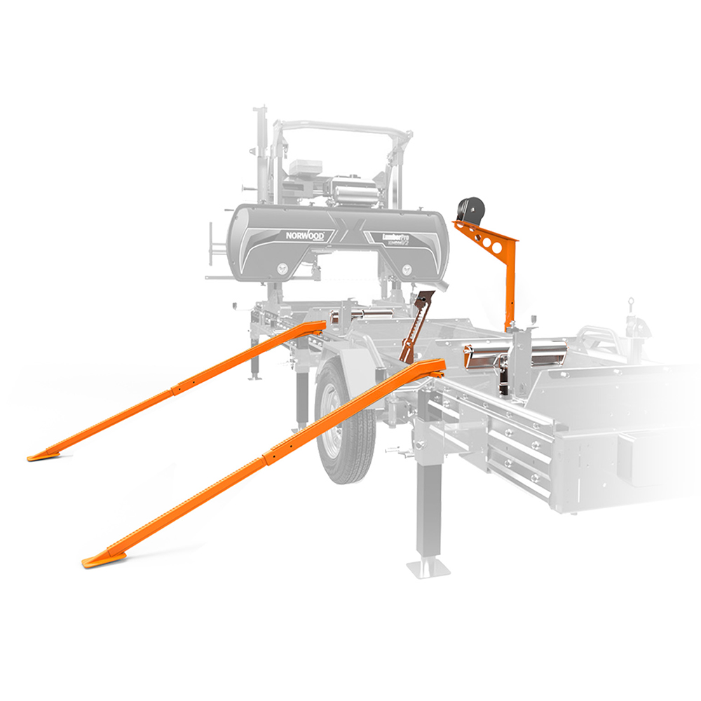 product: Norwood Sawmills HD36 / HD38 Manual Log Loading Bundle shown