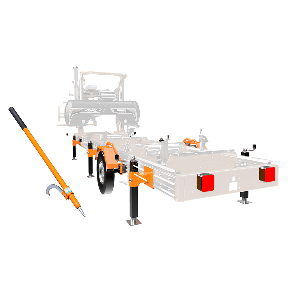 product: Norwood Sawmills HD36 / HD38 Sawmill Mobility Kit shown