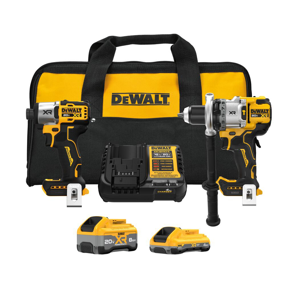 product: DeWalt 20V MAX XR 2-Tool Combo Kit with POWERPACK shown