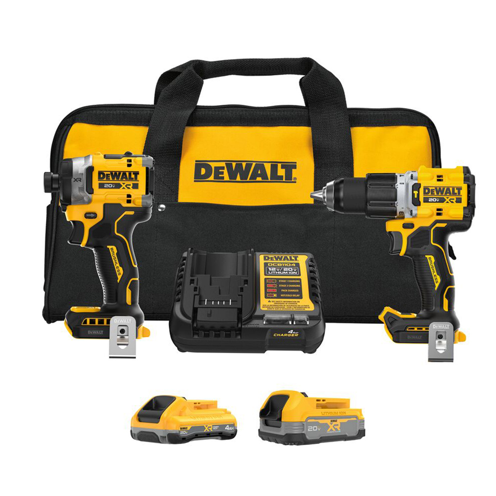 product: DeWalt 20V MAX Brushless 2-Tool Drill/Impact Driver Combo Kit shown