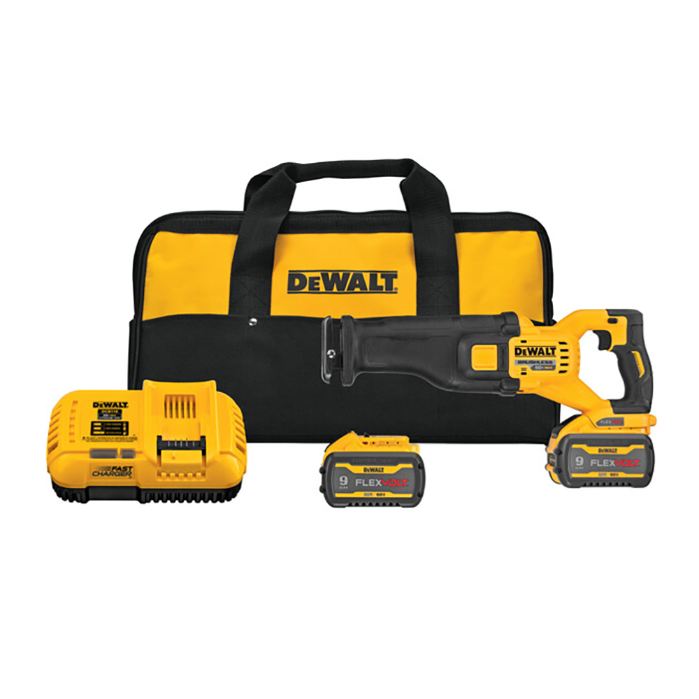 product: DeWalt FLEXV 60V MAX Reciprocating Saw Cordless Kit shown
