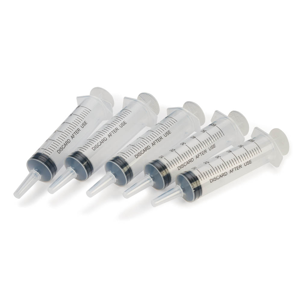 product: WoodRiver Dispensing/Mixing Syringes - 60 ml - 5 Pack shown