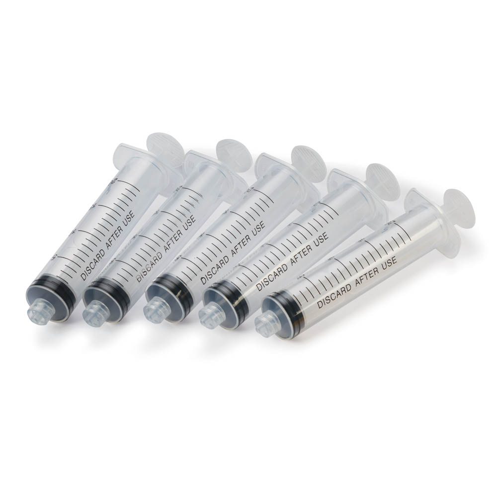 product: WoodRiver Luer Lock Tip Syringes - 20 ml - 5 Pack shown