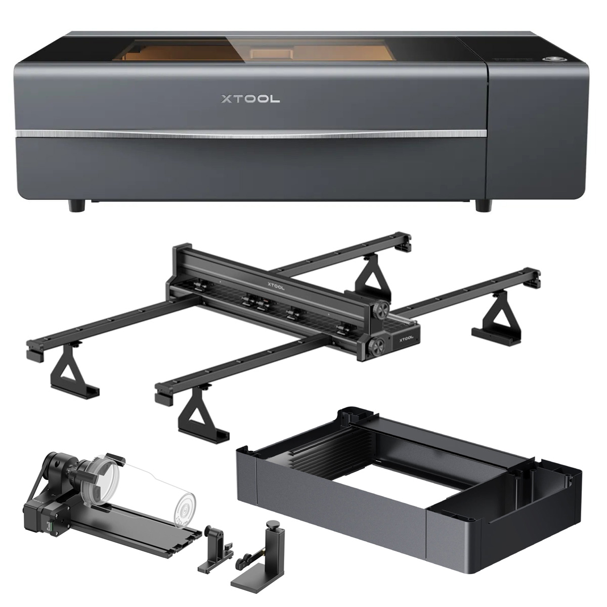product: xTool P2S 55W CO2 Laser Cutter All-in-One Bundle shown