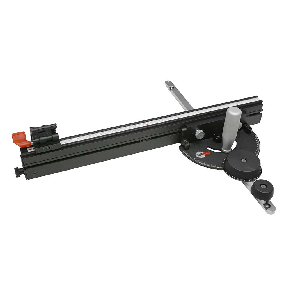 product: Sawstop Revolution Miter Gauge with Systainer shown