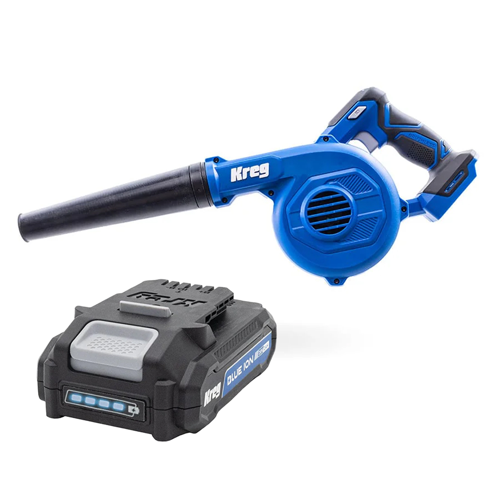 product: Kreg Ionic Drive™ Shop Blower - 20V With 2AH Battery shown