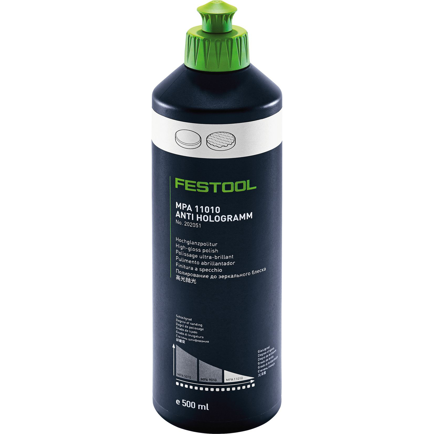 product: Festool Polishing Compound MPA 11010 WH/0.5L shown
