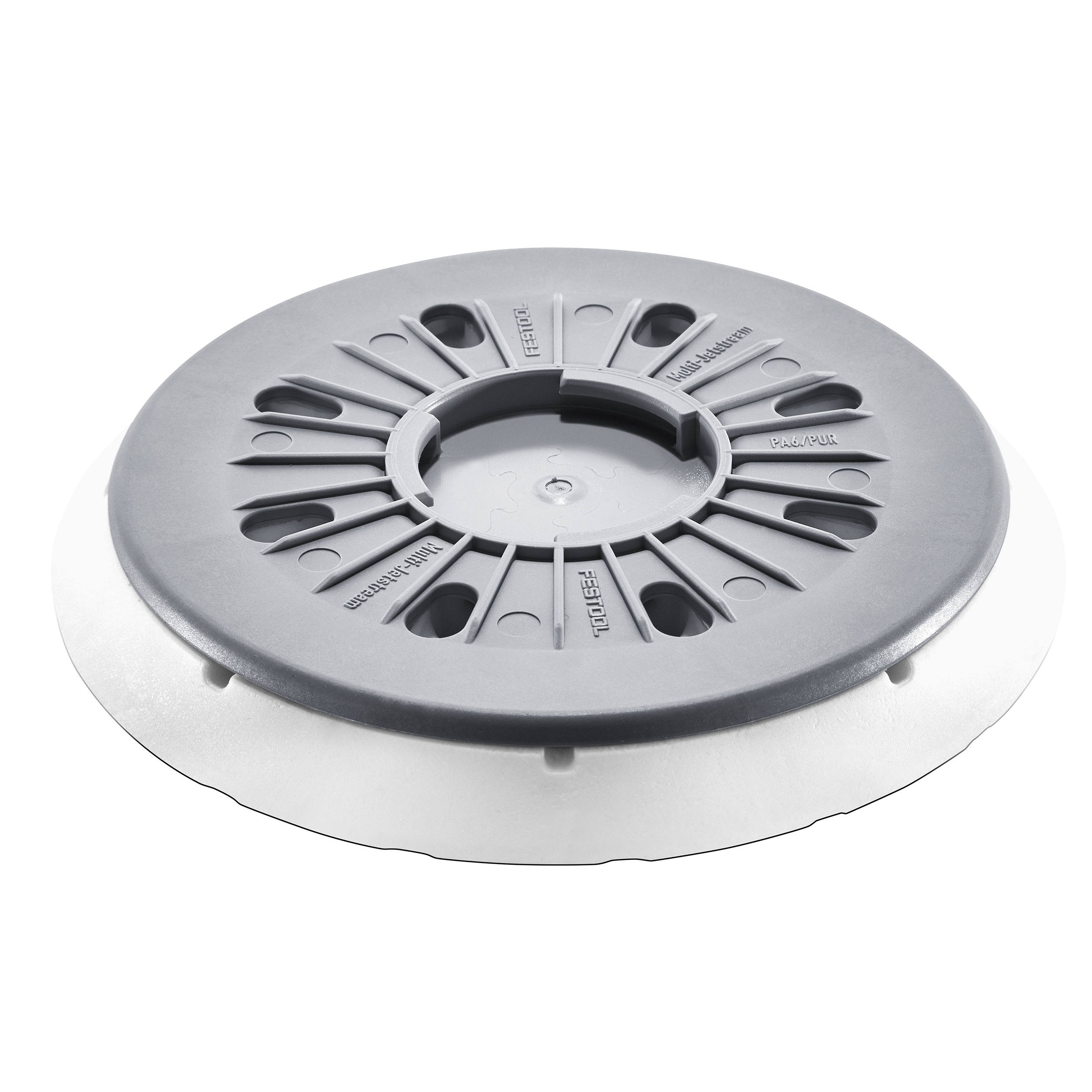 product: Festool Ultra Soft D150 Sander Backing Pad for RO 150 shown