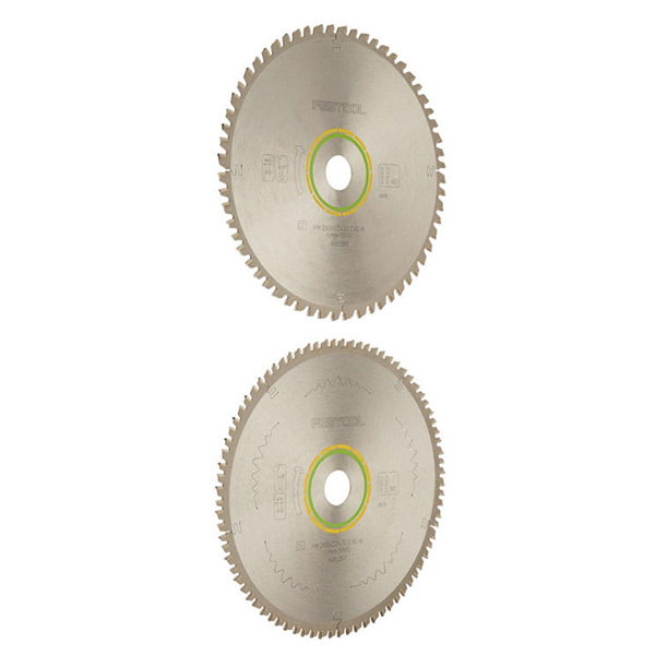 product: Festool Kapex Universal And Fine Tooth Blade Set shown