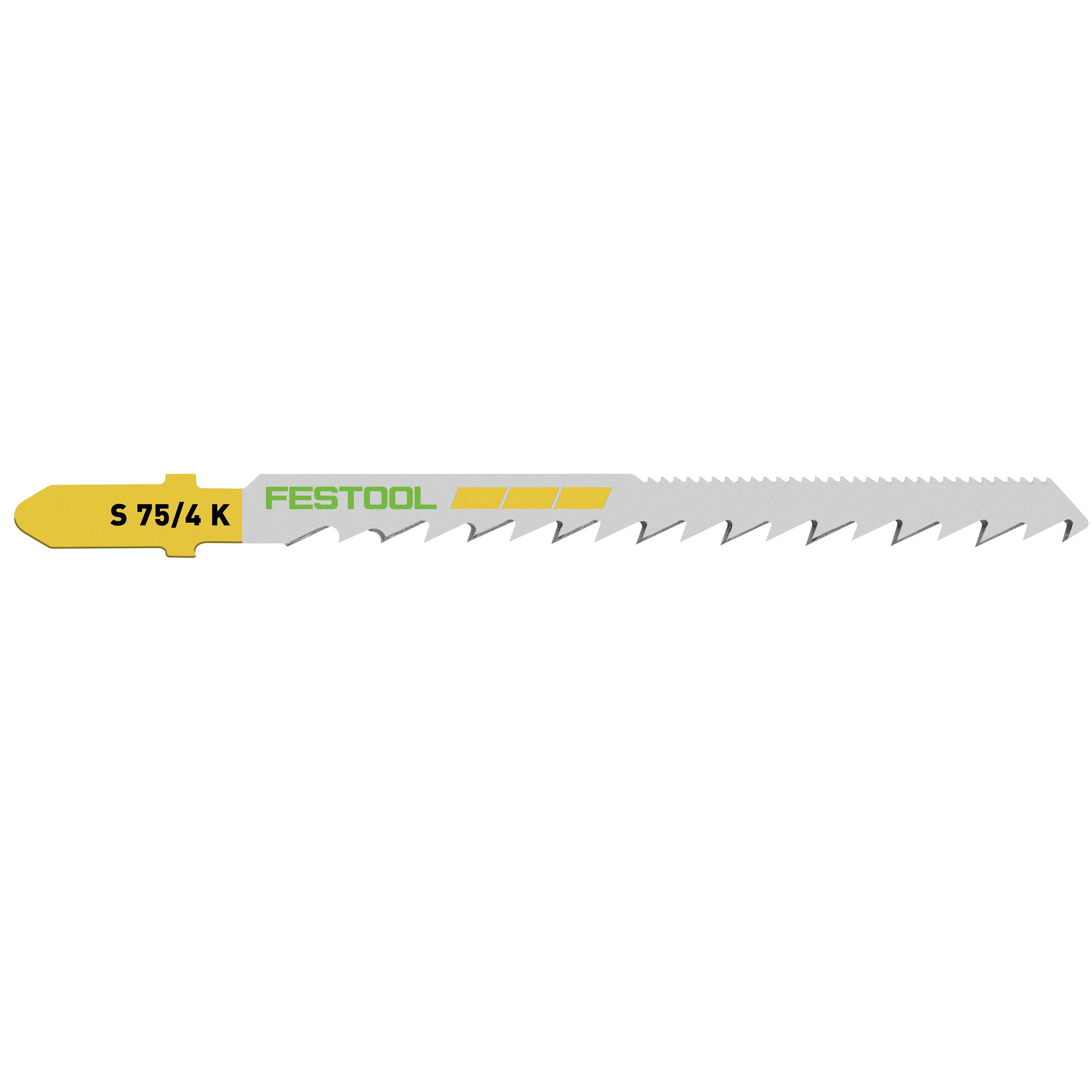product: Festool Curve Cut Wood Jigsaw Blades, 75mm L, 4 pitch, 5 pack shown