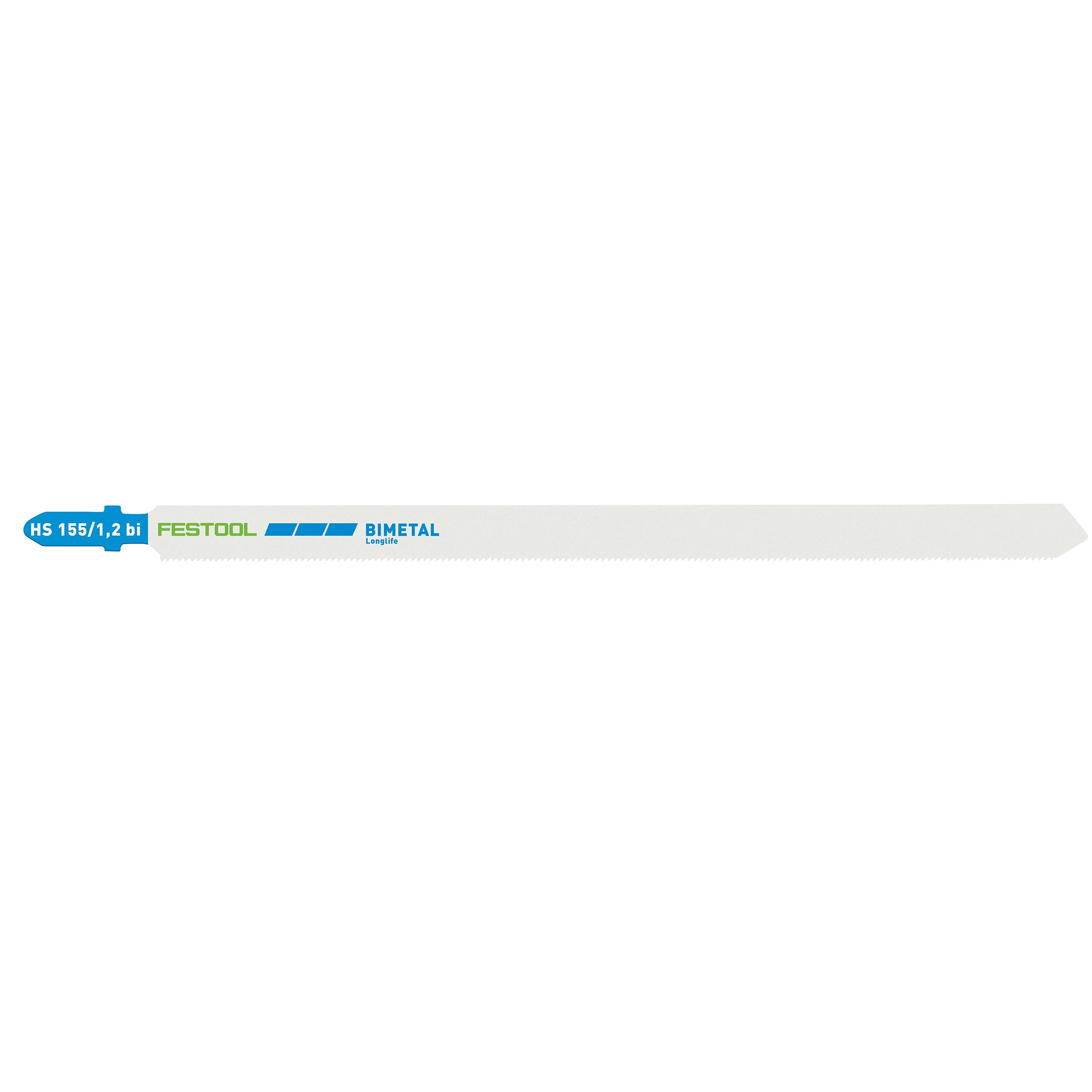 product: Festool Metal Cutting Jigsaw Blades, 155mm L, 1.2 pitch, 5 pack shown