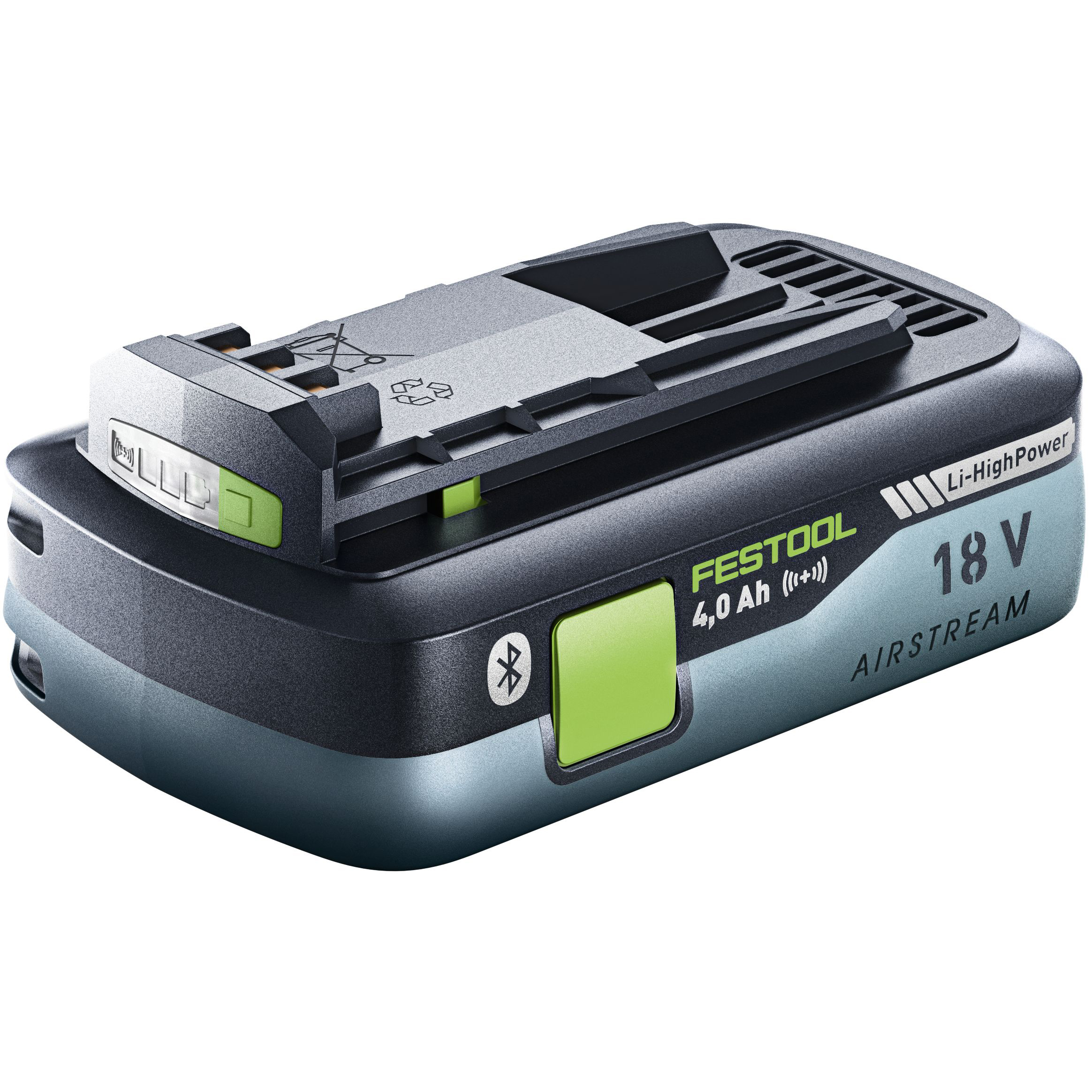 product: Festool High Power 4.0AH Battery Pack with Airstream and Bluetooth shown