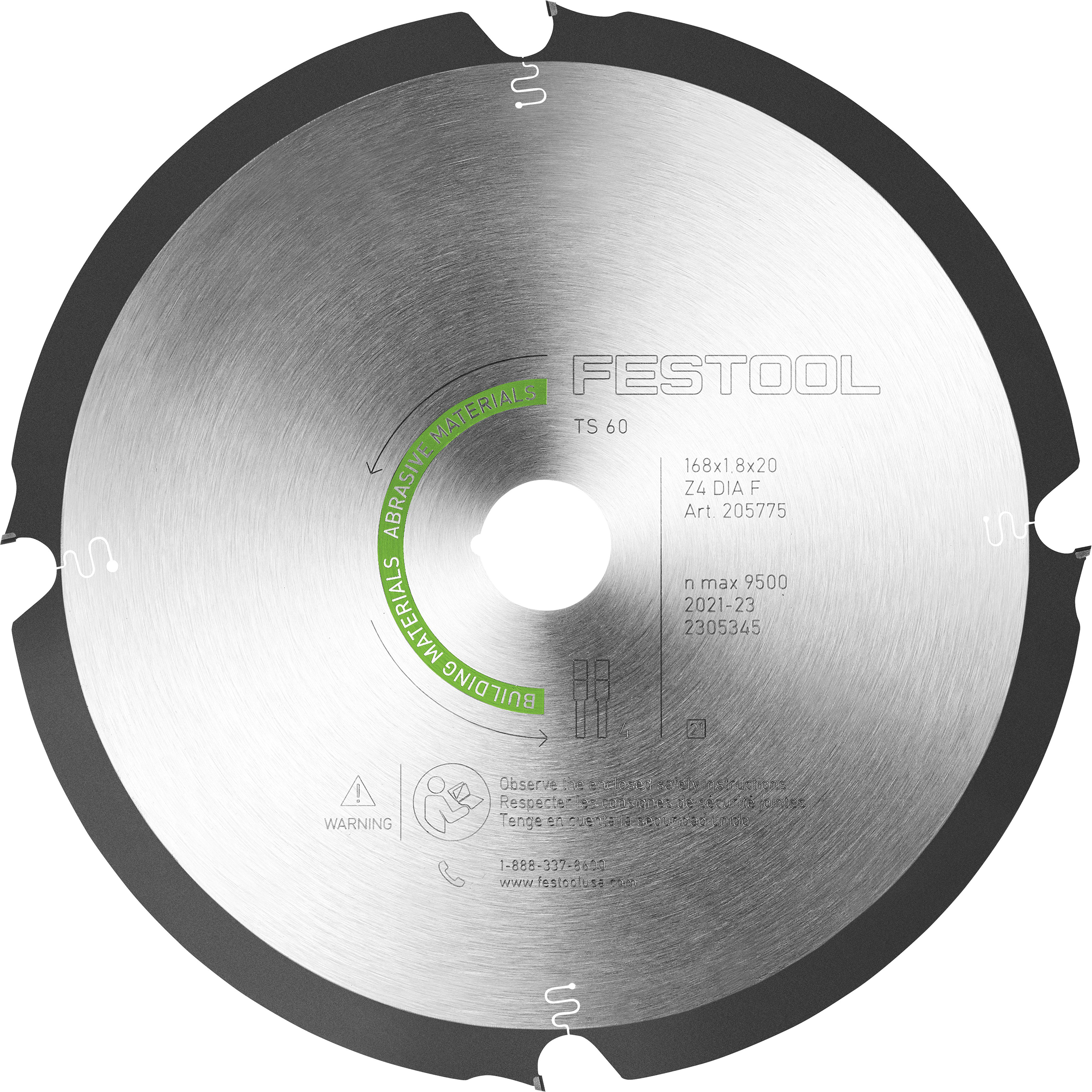 product: Festool Diamond Saw Blade 4T - TS 60 shown