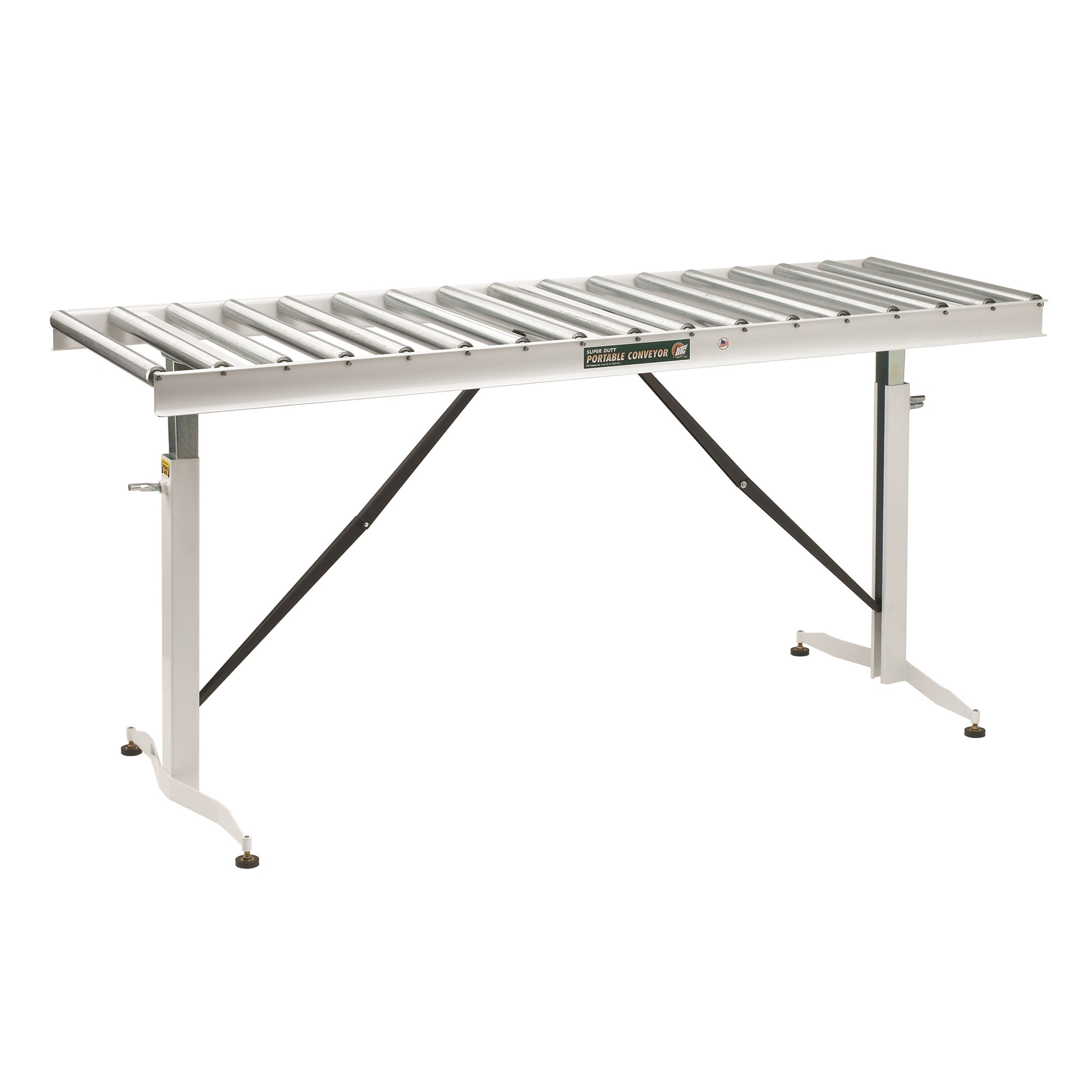 Adjustable Folding Roller Conveyor Table, 66" X 24", Hrt-90