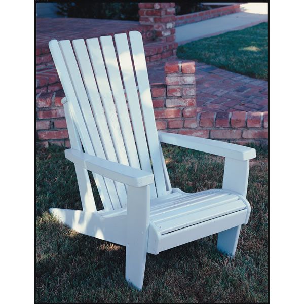 Woodworking Project Paper Plan To Build Adirondack Chair, Plan No. 55