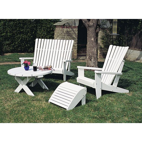 Woodworking Project Paper Plan To Build Adirondack Loveseat, Plan No. 805