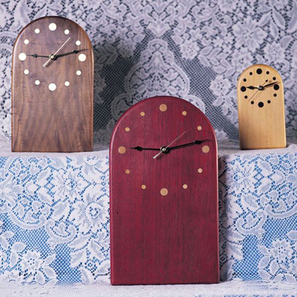 Woodworking Project Paper Plan To Build Clock Trio, Plan No. 807