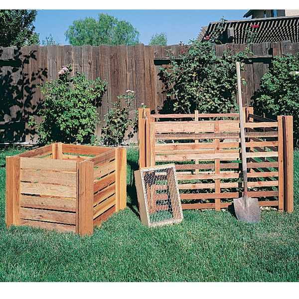 Woodworking Project Paper Plan To Build Composting Bins, Plan No. 841