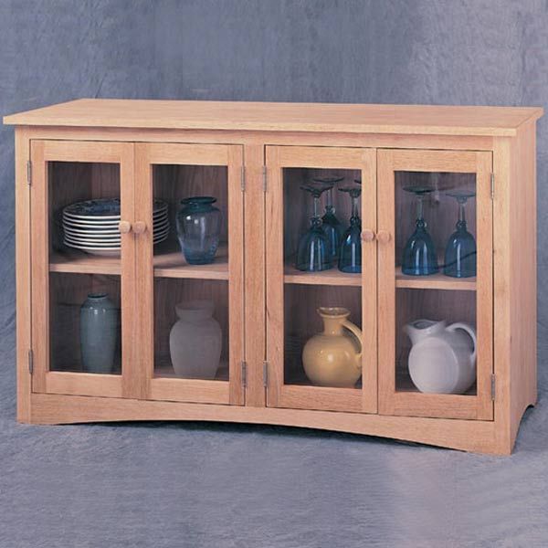 Woodworking Project Paper Plan To Build China Sideboard, Plan No. 927