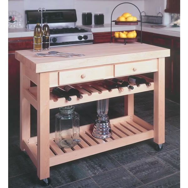 Woodworking Project Paper Plan For Kitchen Island, No. 932