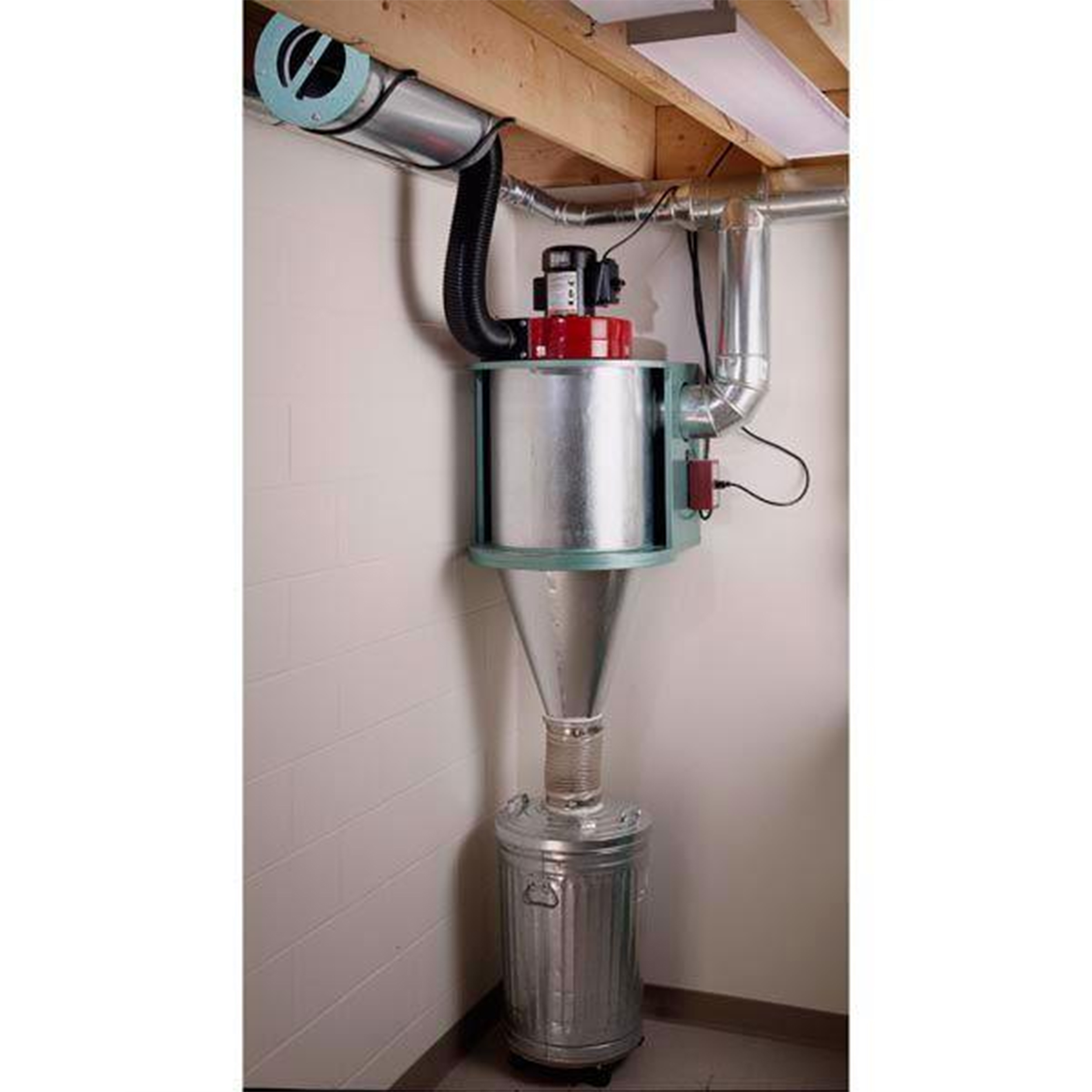 product: Wood Magazine Downloadable Woodworking Project Plan to Build Cyclone Dust Collector shown