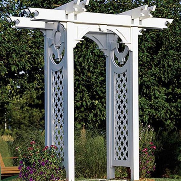 product: Wood Magazine Woodworking Project Paper Plan to Build Trellised Arbor shown
