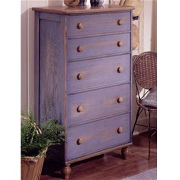 product: Wood Magazine Woodworking Project Paper Plan to Build Country-Fresh 5-Drawer Dresser shown