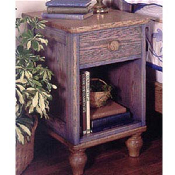 product: Wood Magazine Woodworking Project Paper Plan to Build Country-Fresh Nightstand shown