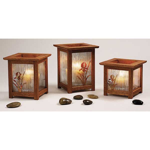product: Wood Magazine Woodworking Project Paper Plan to Build Arts and Crafts Candle Lanterns shown