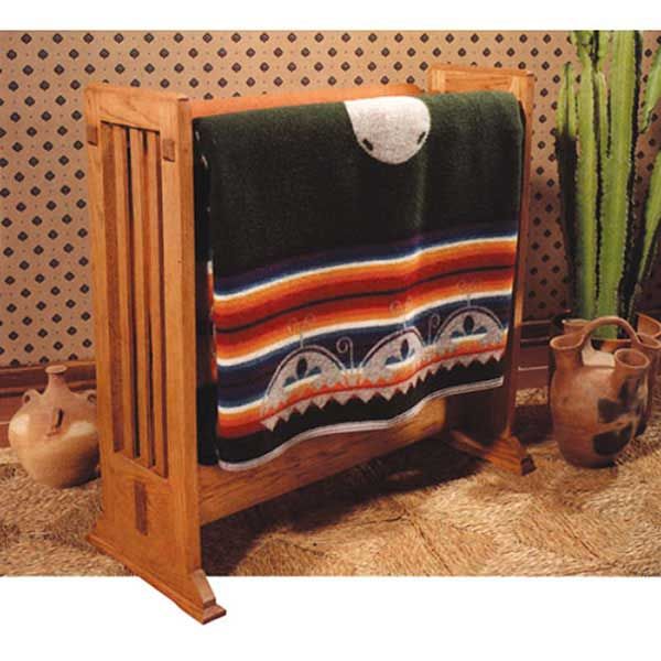 product: Wood Magazine Woodworking Project Paper Plan to Build Arts and Crafts Quilt Rack shown