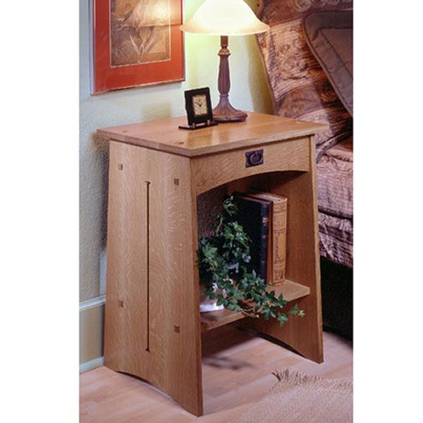 product: Wood Magazine Woodworking Project Paper Plan to Build Arts & Crafts Nightstand shown