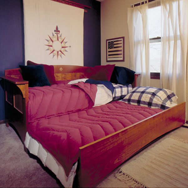 product: Wood Magazine Woodworking Project Paper Plan to Build Arts & Crafts Mission Day Bed shown
