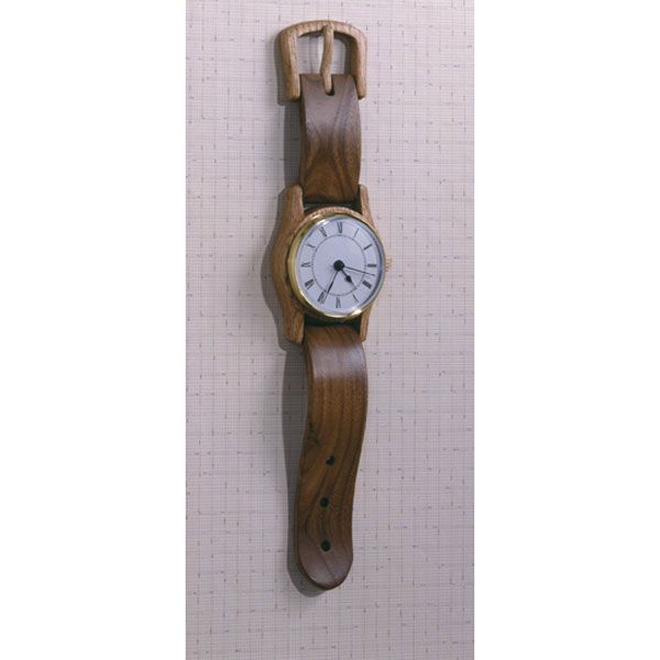 product: Wood Magazine Woodworking Project Paper Plan to Build Wall-hung Wristwatch shown