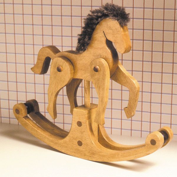 product: Wood Magazine Woodworking Project Paper Plan to Build Giddy-Up Rocking Horse shown