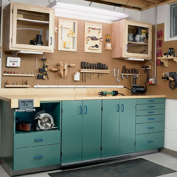 product: Wood Magazine Woodworking Project Paper Plan to Build Full-Service Workbench shown