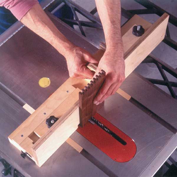 product: Wood Magazine Woodworking Project Paper Plan to Build Box-Joint Jig Plan with a Penchant for Precision shown