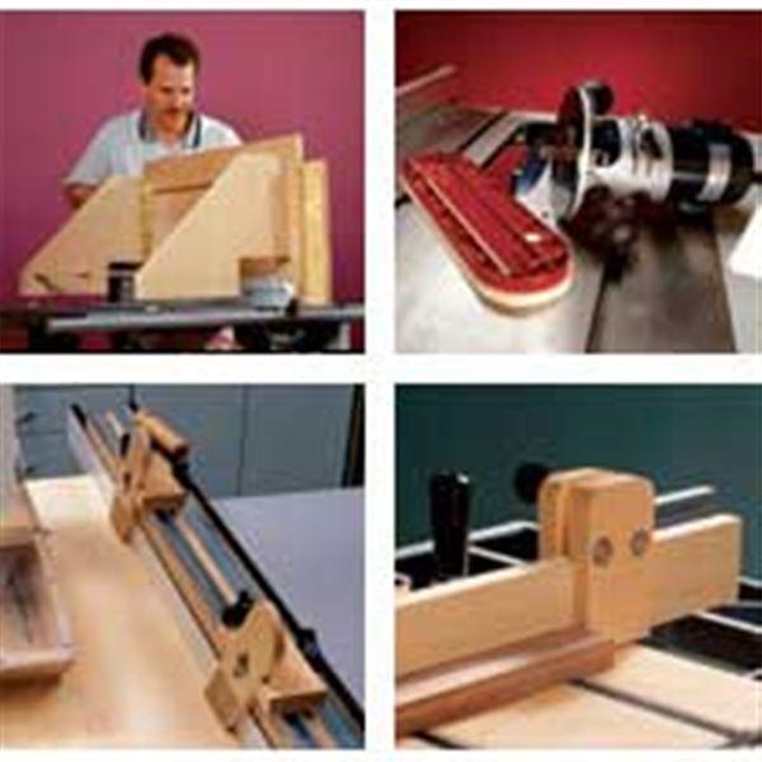 product: Wood Magazine Downloadable Woodworking Project Plan to Build Seven Tablesaw Jigs shown