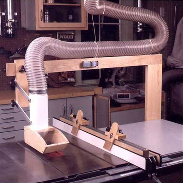 product: Wood Magazine Woodworking Project Paper Plan to Build Tablesaw Dust Collector and Hold Downs shown